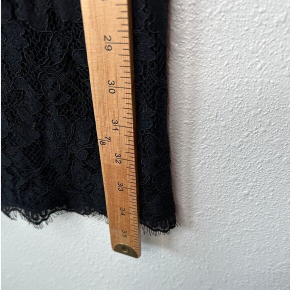 Diane von Furstenberg Black Zarita Stretch Lace Shift Dress 4 - Picture 16 of 16